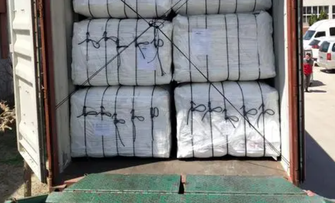 海运集装箱吨袋_塑料颗粒：Ｔ